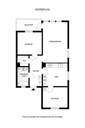Planlösning för Västergatan 32A